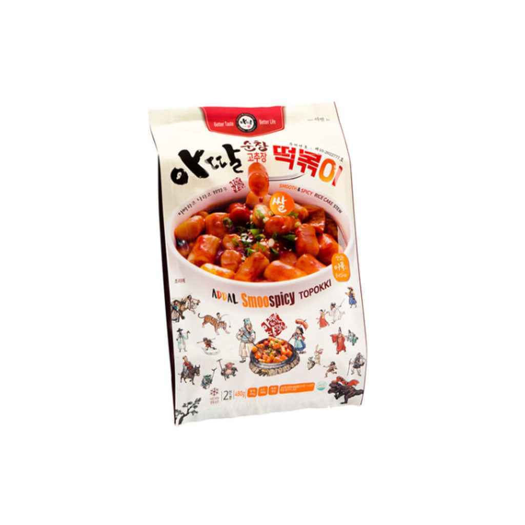 TTEOKBOKKI WITH SAUCE(TOMATO&RED PEPPER PASTE FLAVORED) 500g